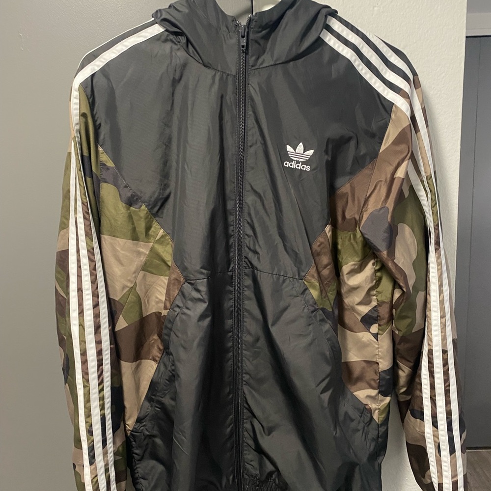 Adidas Camo windbreaker
